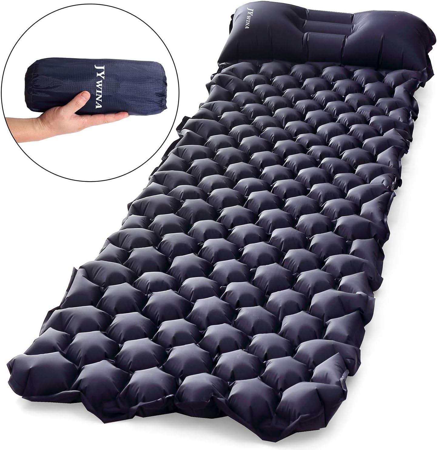 Symbom Camping Mat, Inflatable Sleeping mat with interconnected Pillow
