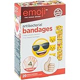 Emoji Antibacterial Bandages - First Aid Supplies - 20 per Pack
