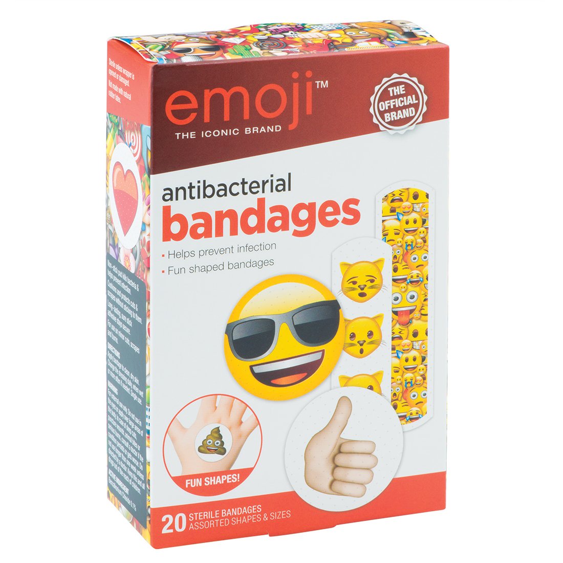 Emoji Antibacterial Bandages First Aid Kid Supplies 1440 Per Pack