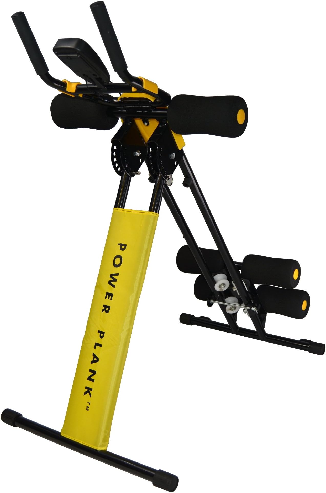 Power Plank Yellow Ab Workout Cruncher Home Fitness Core Toner Exerciser