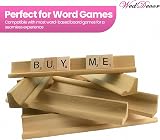 WedDecor Wooden Letter Tile Racks Replacement Board Game Spell Word Game Craft view 3