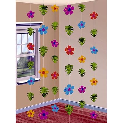 Amakando Decoration A Suspendre Hibiscus A Theme Hawaien 6