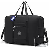 COSCOOA Lightweight Ryanair Approved Carry on Luggage Bag 55x40x20 cm Personal Item Bag for Airlines,45L Foldable Travel Duffel Bag for Women Men,Waterproof Weekender Overnight Hospital Bags