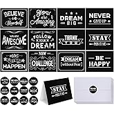 Outus 24 Set Motivational Greeting Cards with Envelopes Inspirational Note Postcards Bulk with Stickers Positive Affirmations Cards for Graduation College Colleague Office Birthday Party Supplies