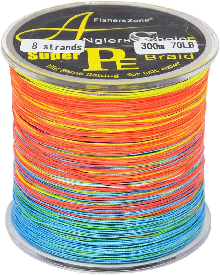 8 Strands Braided Fishing line 300m Multi Color Super Strong Japan Multifilament PE braid line 10LB-108LB