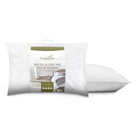 Snuggledown Wash Dry Me Duck Feather And Down Pillow Soft Medium
