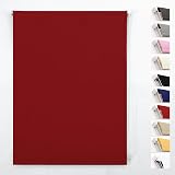 Funky Gadgets Red Blackout Roller Blind 90x210 Easy Fit Child Safe