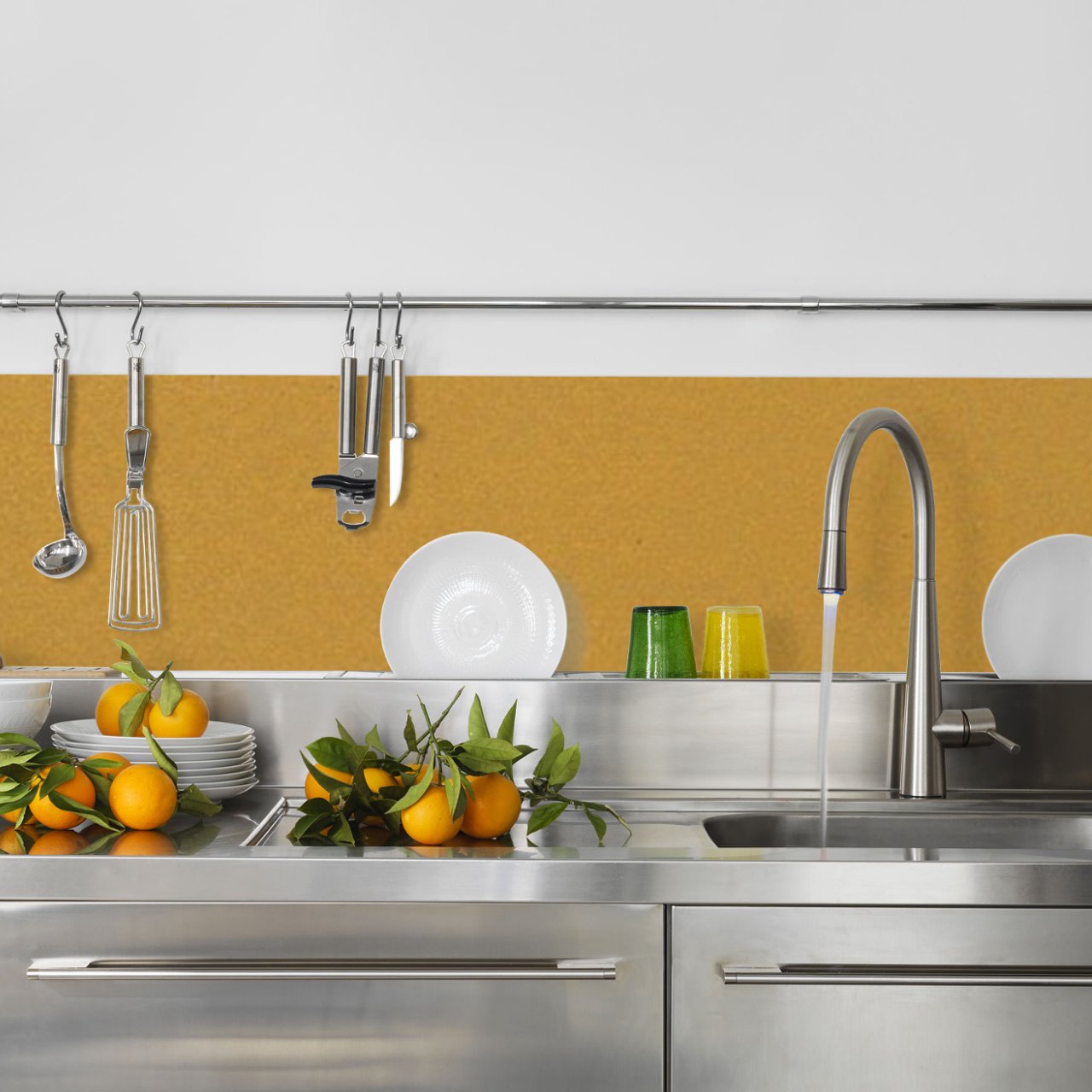 Elektro-Großgeräte KeraBad Küchenrückwand Küchenspiegel Wandverkleidung