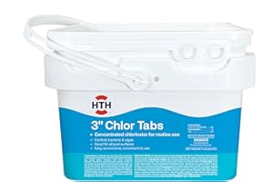 HTH 42064 Swimming Pool Care 3" Chlorine Shock Individually Wrapped Tablets, 5lb