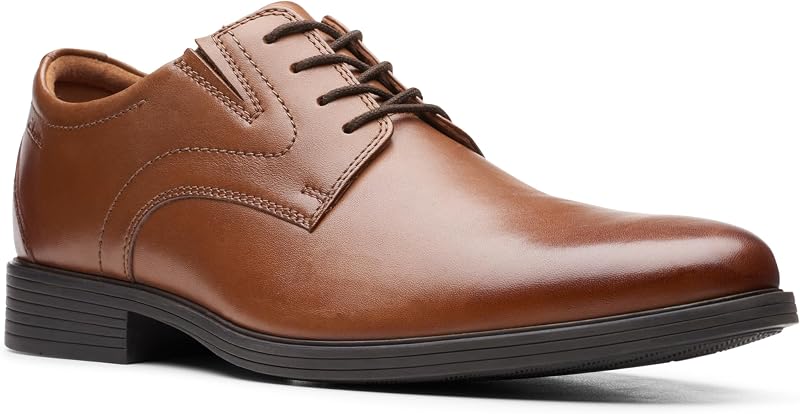 Herren Whiddon Plain Oxford-Schuh, Dunkelbraunes Leder, 42 EU