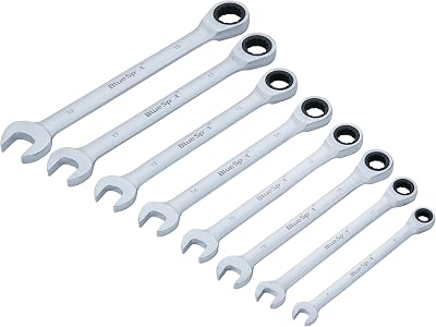 Blue Spot Tools 04310 8Pce Metric Spanner Set 8-19mm Ratchet 72 Teeth