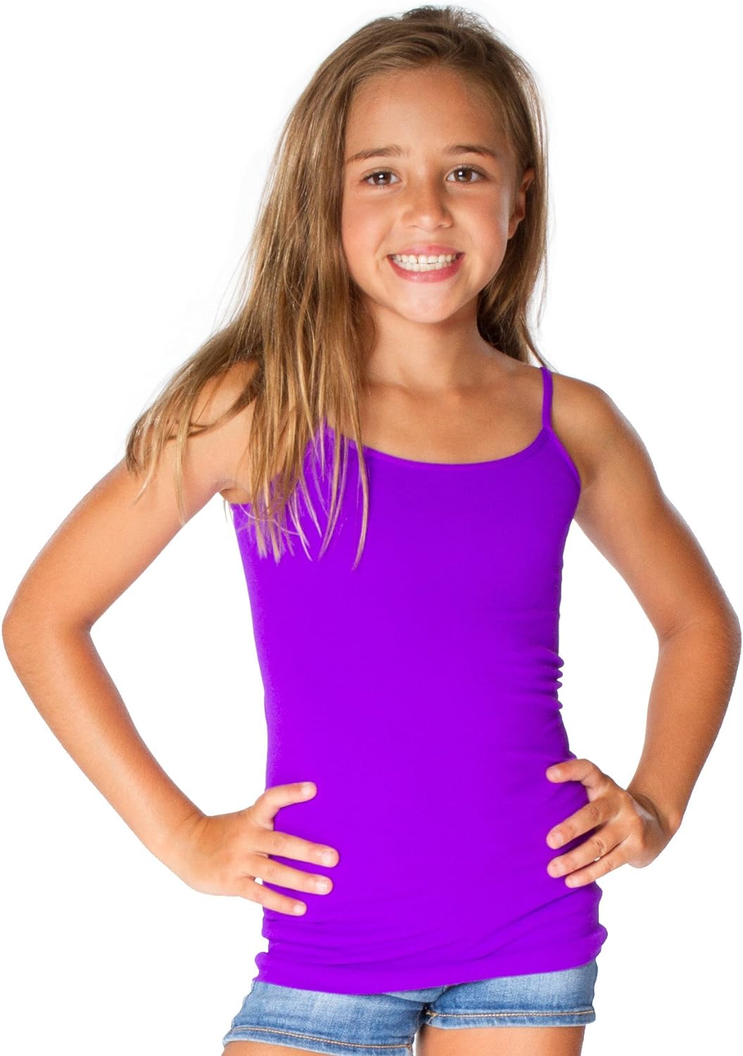 Malibu Sugar Little Girls Camisole Cami Tank Tops for