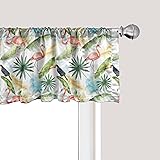 Ambesonne Hawaiian Window Valance, Watercolor