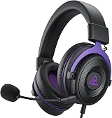 EKSA E900 Wired Gaming Headset Purple – 50mm Driver, Detachable Mic, view 1