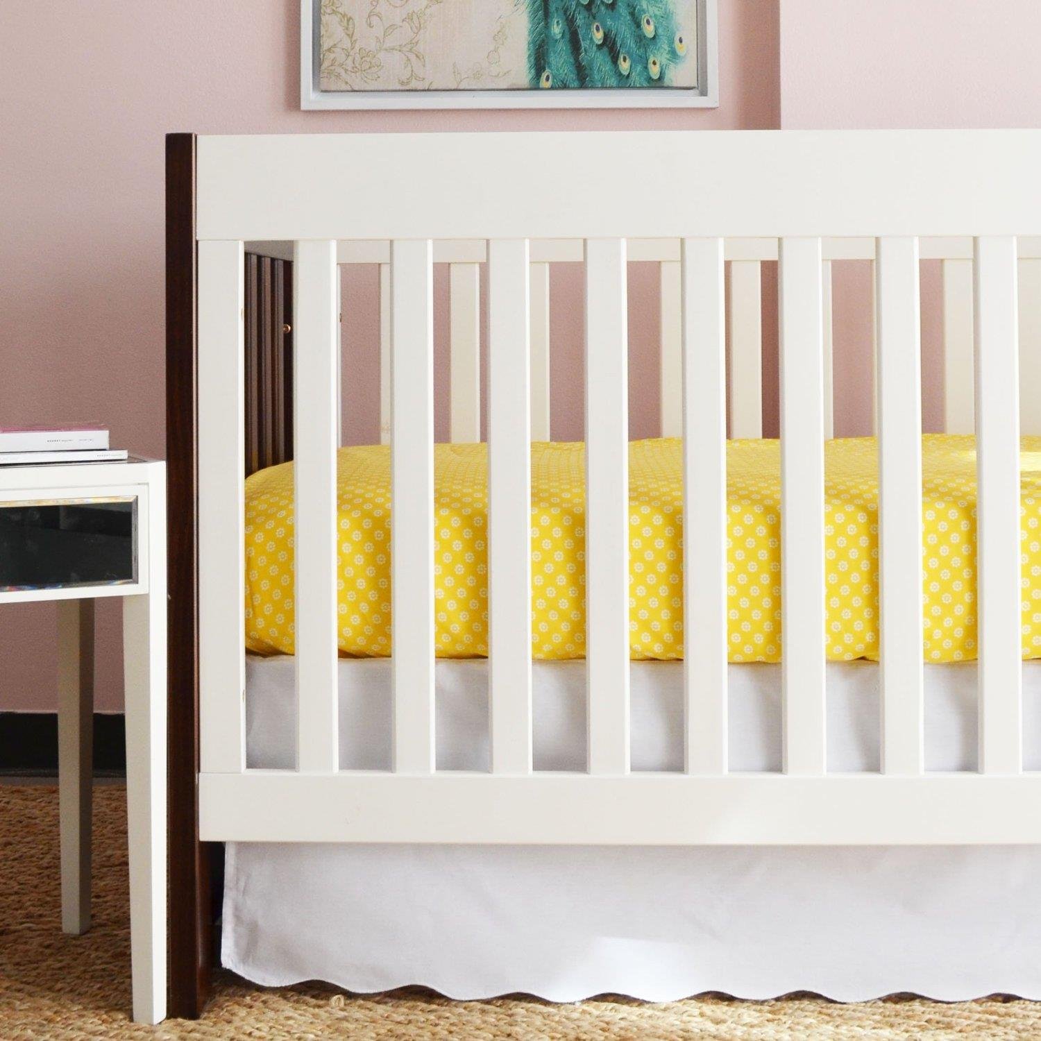 scalloped crib skirt