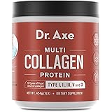 Dr. Axe Multi-Collagen Protein Powder - High-Quality Blend of Grass-Fed Beef, Chicken, Wild Fish and Eggshell Collagen Peptides, Providing Type I, II, III, V and X - Formerly Dr. Collagen