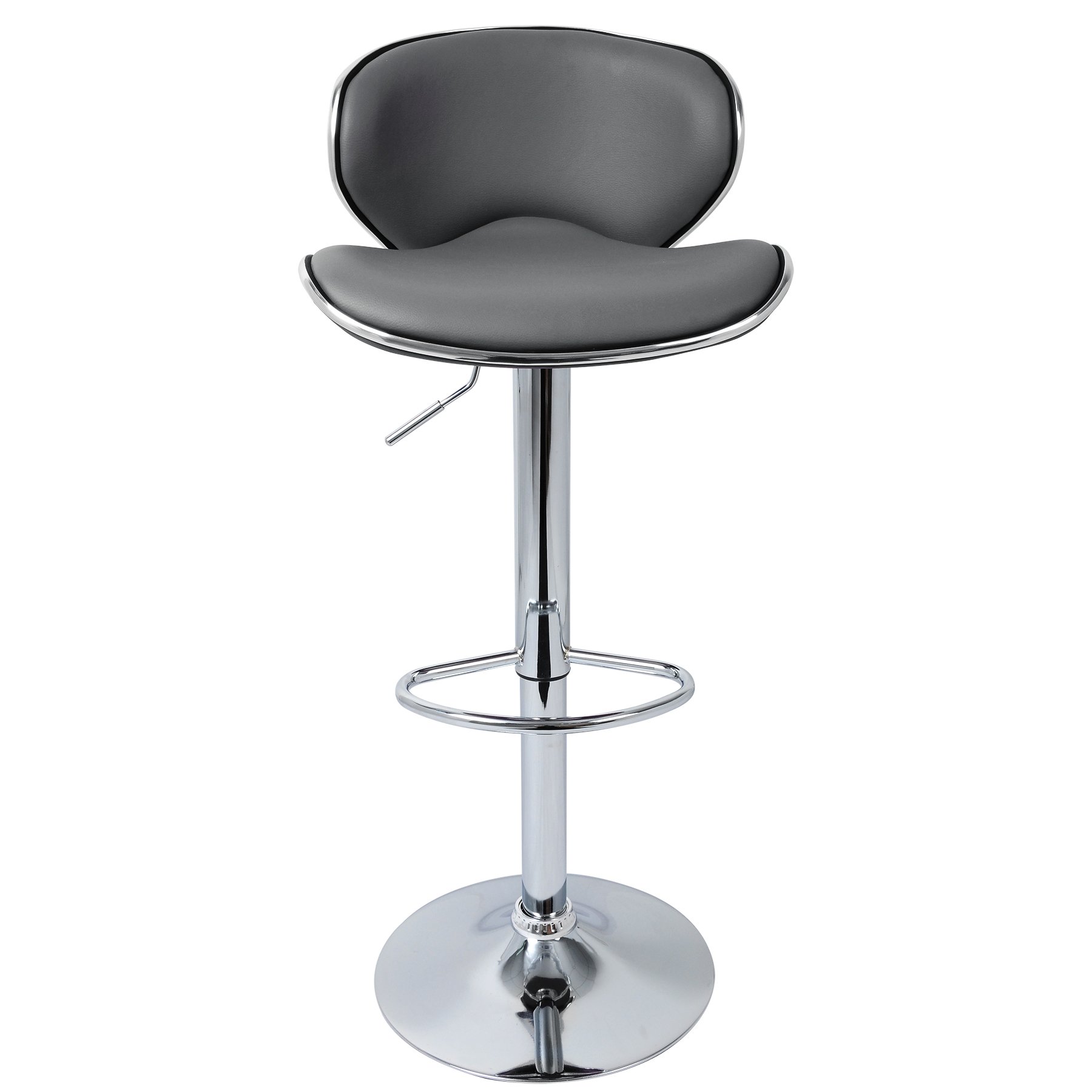 WOLTU Bar Stools Grey Bar Chairs Breakfast Dining Stools for Kitchen