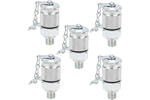 HILITAND 5Pcs Hydraulic Pressure Test Coupling Kit, Hydraulic Pressure Test Adapter for PT/PPT Series Coupler(M10x1.25)