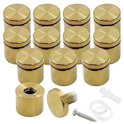 Zorveiio 1" x 1" Sign Standoff Screws 12 Pcs Wall