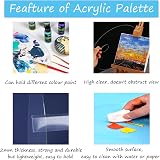 DARENYI Acrylic Paint Palette 2Pcs Clear with Thumb Hole for Art Painting view 8