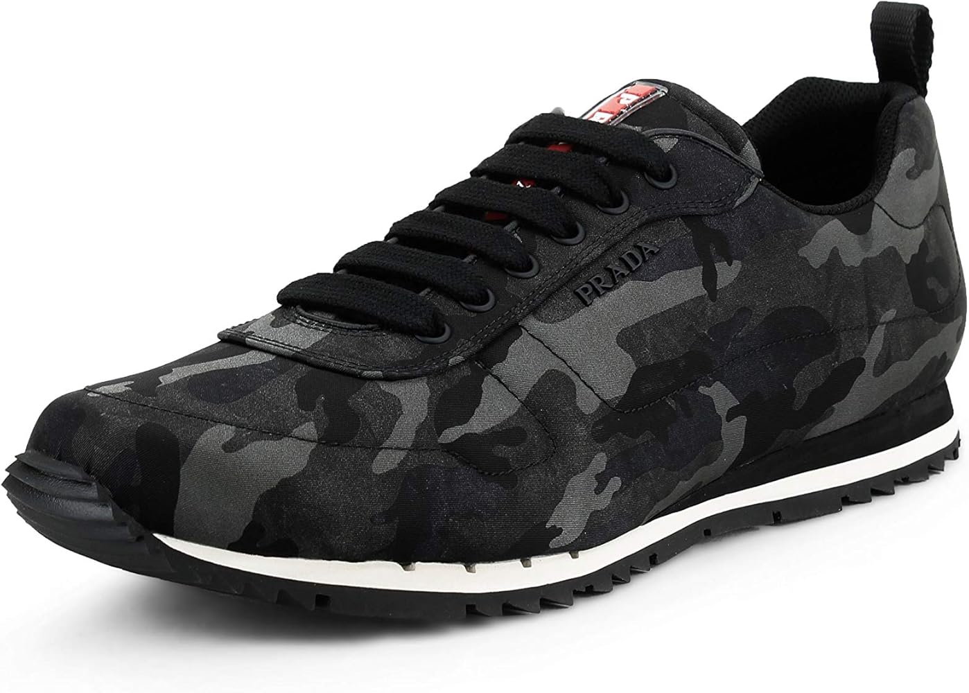 prada black camo trainers