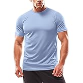 Zengjo Mens Workout Shirts Quick Dry Short Sleeve Athletic Tee Moisture Wicking Top for Running Gym Fitness Training