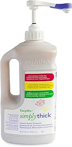 Simplythick Easy Mix 302 Serving Gel Thickener For Dysphagia Swallowing Difficulties Won T Alter The Taste Of Liquid Easy To Prepare Large 55 Fl Oz Bottle With Pump Health Personal Care Amazon Com