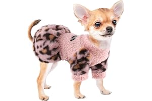 SEBAOYU Dog Sweater Dress for Small Dogs, Fall Winter Dog Clothes, Warm Puppy Dress, Chihuahua Yorkie Clothes, Pet Cat Sweater Tiny Dog Clothes Outfit (X-Small)