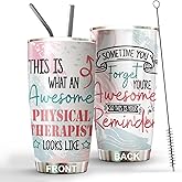 MEDROC Physical Therapist Gifts Funny - Tumbler Stainless Steel 20oz, Physical Therapy Appreciation Gifts For Women Men, Doctor of Physical Therapy Coffee Cup