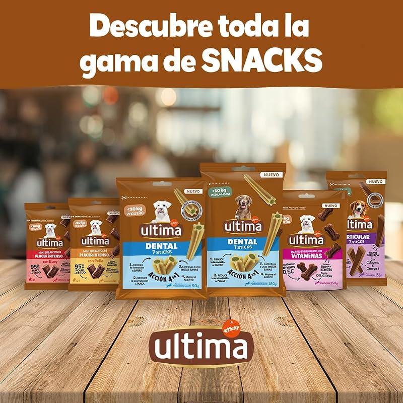 Snacks para Cães Mini/Pequenas Mordidas Intensas com Frango 12 x 40g