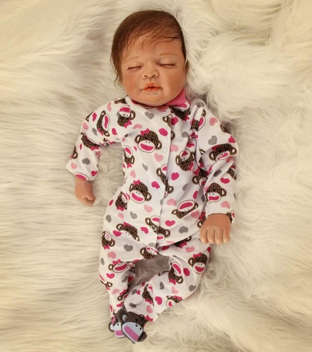 ZIYIUI Reborn Dolls Boy 18 Inches Handmade Reborn Babies Truly Soft Vinyl Silicone Real Life Like Looking Newborn Baby Dolls Magnetic Pacifier Birthday Gifts Toys - Image 3