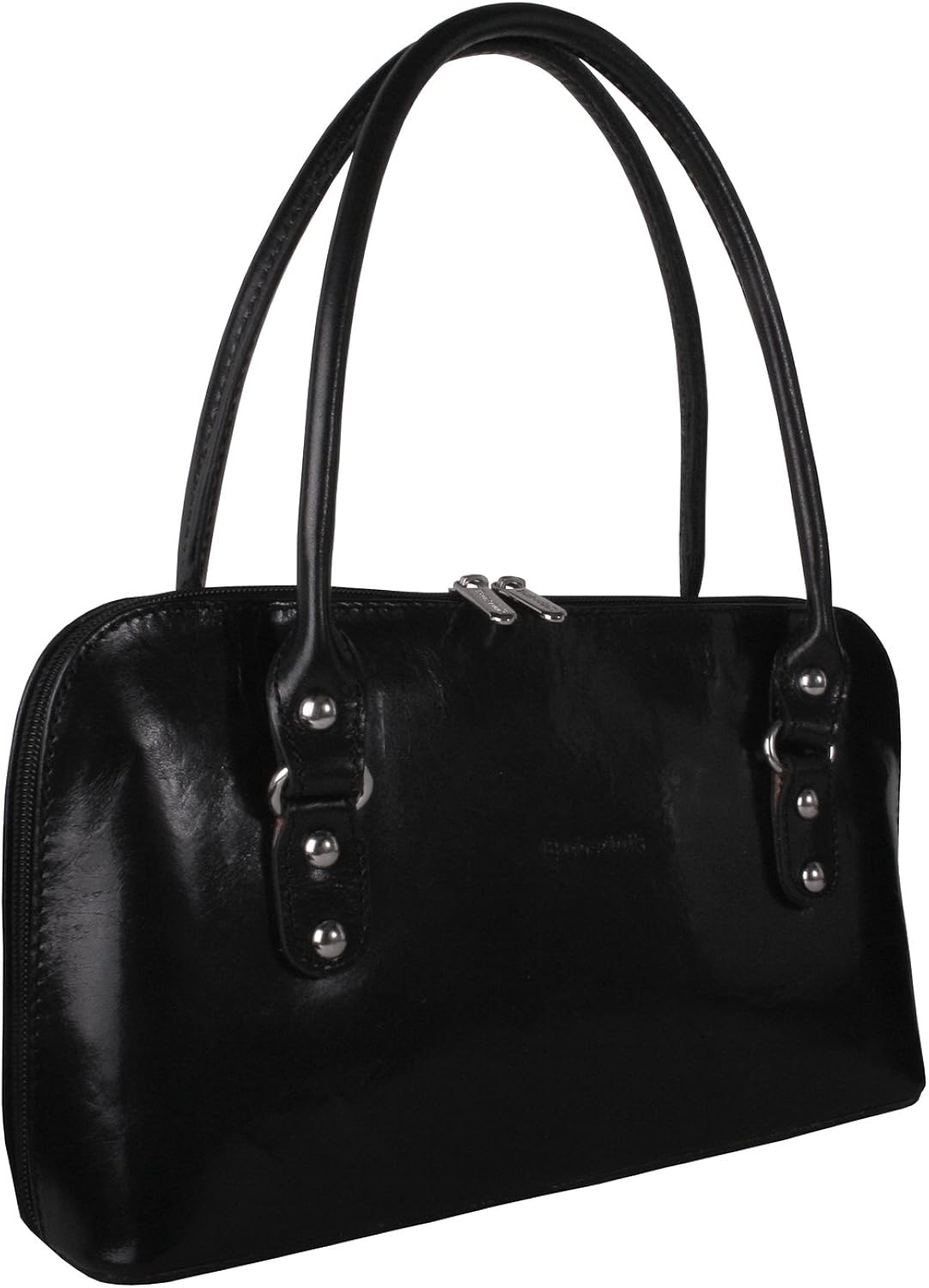 Barberini's Fine Italian Leather Evening Handbag in Black Handbags
