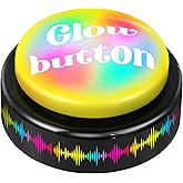 Feekoon Dance Party Button, Plays 10 EDM Tracks, 30 Second Light Up Dance Bomb Button with Batteries Funny Gag Gift for Teachers, Classroom, Office, Coworkers & Friends (1 Pack,Original)