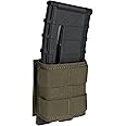 IDOGEAR Rifle Mag Pouch Molle 5.56mm Magazine Pouch Single Open-Top AR Mag Carrier Holder with Quick Release Mag Insert for M4 M16