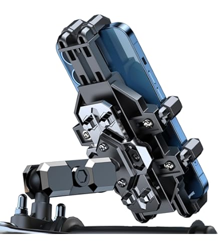 Support Magnétique Téléphone Pour Moto - Aluminium Billet, Aimants N52 Puissants, Pour Réservoir Ou Surface Magnétique