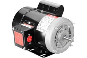 VEVOR 3/4HP Electric Motor 1725 RPM, AC 115V/230V, 56 Frame, Air Compressor Motor Single Phase, 5/8" Keyed Shaft, CW/CCW Rotation for Agricultural Machinery and General Equipment