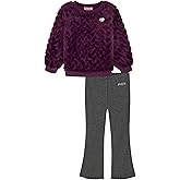 Juicy Couture girls 2 Pc Faux Fur Top Legging Set
