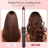 UNOBEY 25mm Ceramic Curling Wand Adjustable Temperature Dual Voltage view 2
