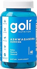 Goli Ashwagandha & Vitamin D Gummy - 60 Count - Mixed Berry, KSM-66, Vegan, Plant Based, Non-GMO, Gluten-Free & Gelatin Free 