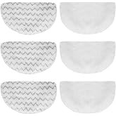 6 Pack Replacement Steam Mop Pads for Bissell Powerfresh Steam Mop 1940 | 1440 1544 1806 2075 Series, Model 19402 19404 19408 19409 1940a 1940f 1940q 1940t 1940w B0006 B0017,Washable Cleaning Pad