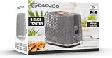 Daewoo Argyle 2 Slice Toaster Defrost Reheat Browning Control Grey view 5