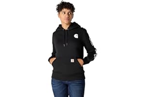 Carhartt Women's Relaxed Fit Midweight Logo Sleeve Graphic Sweatshirt