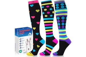 NEWZILL Medical Compression Socks for Women and Men Circulation 20-30 mmHg Best Compression Stockings for Running Athletic