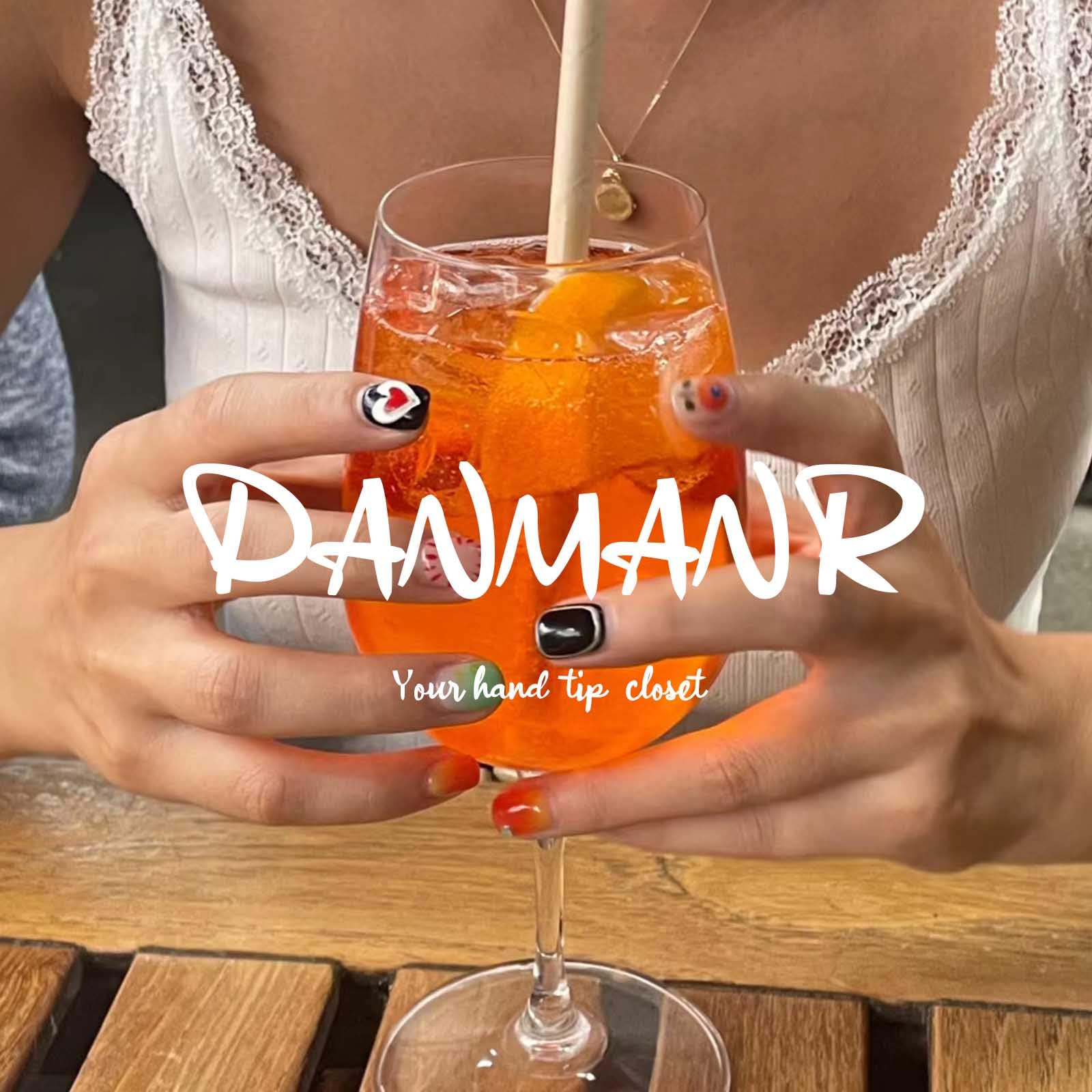 DANMANR Square Press on Nails Short Fake Nails French Acrylic Full Cover False Nails for Women and Girls 24PCS (White Pink) - Image 6