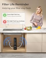 Waterdrop 10UB PRO Under Sink Water Filter with Faucet Brushed Nickel view 6