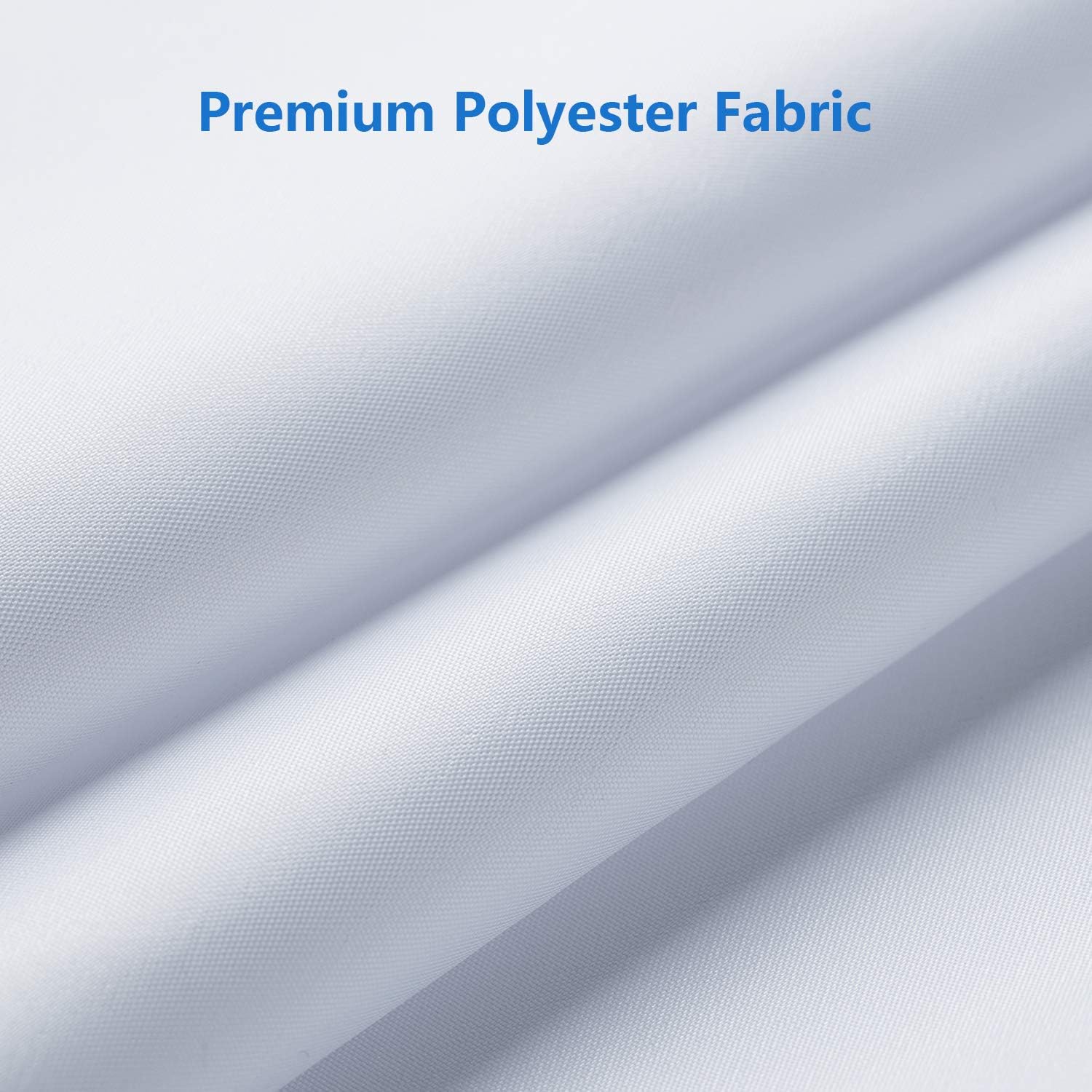 Amazer Fabric Shower Curtain Liner, White Polyester Fabric Shower Curtain Liners Bathroom Shower Curtains, Water Proof, Hotel Quality, 72 x 72 Inches: Kitchen & Dining