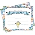 Award Certificates - Certificate of Achievement for Students, School Graduation Ceremony, Kindergarten Preschool Certificates of Completion - 25 Award Certificates (BB05)