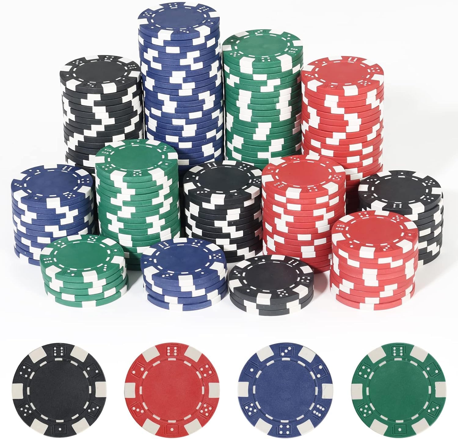 LUOBAO 11.5 Gram Casino Poker Chips for Texas