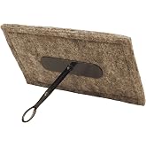 Flueblocker 11"x19" Chimney Draft Stopper - Wool Fireplace Plug | Herdwick Fiber, Made in England, 12"x20" Pad, Pressure Fit, No Tools, Trimmable, Damper Replacement, Balloon Alternative