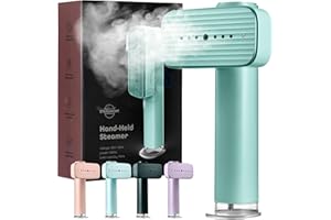 STARUMENT Portable Steamer for Clothes, Travel Garment Steamer for Fabric Wrinkles Remover with Heat-Resistant Glove, 18s Fast Heat-up, 90ml Water Tank, 1200W | Hand Steamer for Home, Office and Travel